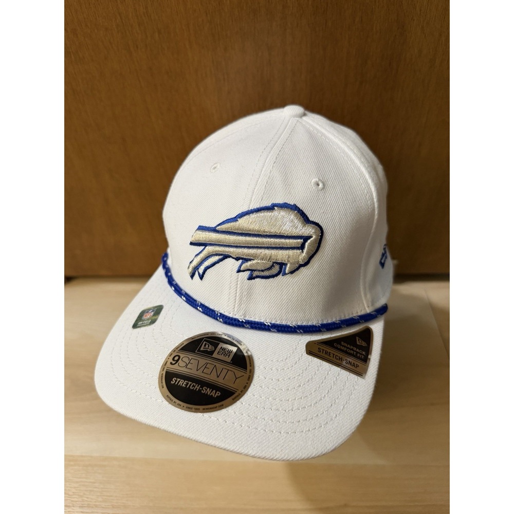 Buffalo Bills Hat Cap White Rivalry New Era 9SEVENTY NFL Rope Brim Football NEW